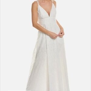 NWT Aidan Mattox Elegant White Sleeveless Dress